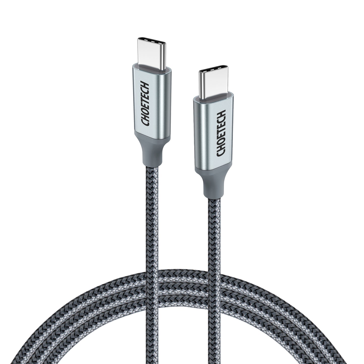 Choetech USB-C to USB-C PD 100W Cable 1.8M in Braided Silver