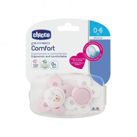 SOOTHER PH. COMFORT GIRL SIL 0-6M 2PC C
