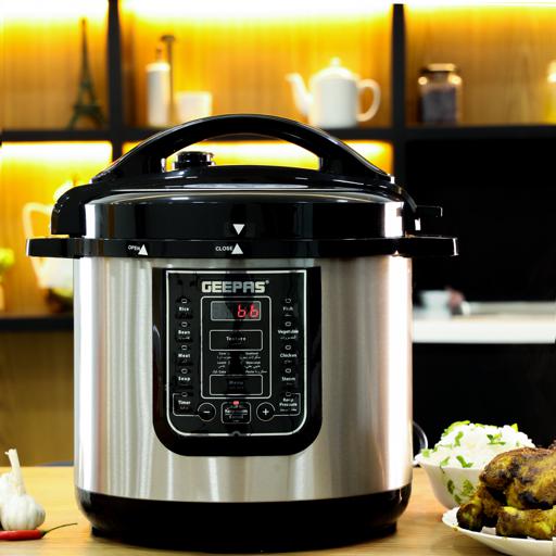 Geepas Digital Multi Cooker 8L/12L Capacity 1200W GMC35029  GMC35030