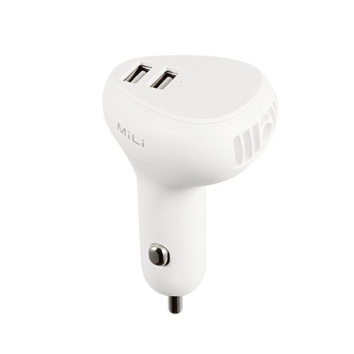 MiLi Smart Air Dual Car Charger With Air-Cleaning White