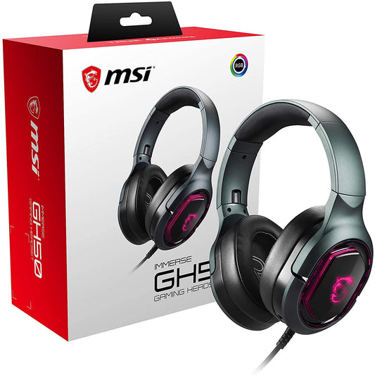 MSI Immerse GH50 7.1 Surround Sound RGB Mystic Light Metal Foldable