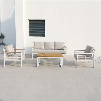 Modern Garden Furniture Aluminium Combination II  طقم حديقة 4 قطع