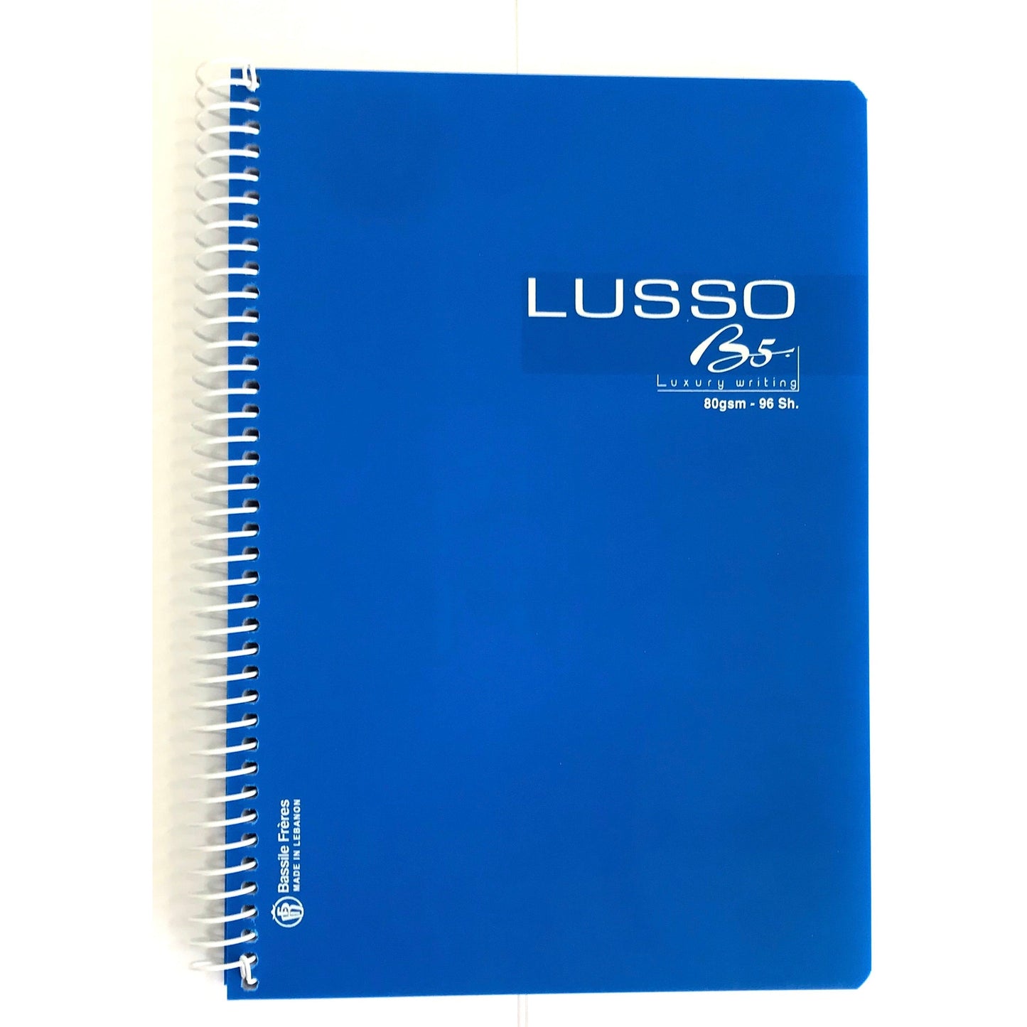 دفتر باسيل فريرز لوسو PP غلاف 96 ورقة مبطنة لولبية - B5.5
