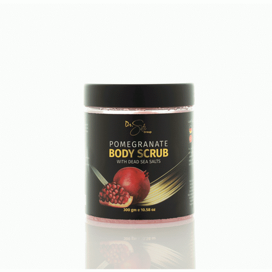 FACE AND BODY SCRUB WITH DEAD SEA MINERALS – POMEGRANATE