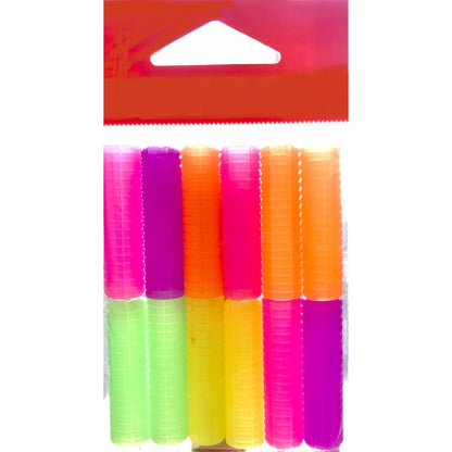 Pencil Rubber Grips Neons - Pack of 12