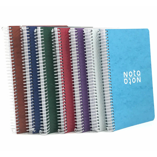 Bassile Nota Spiral Notebook 12x16cm Carton Cover 96 sheets