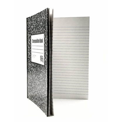 Mead Wide Ruled Composition Notebook 100 Sheets - Original Black Marble