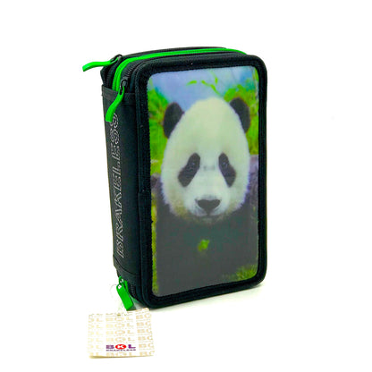 Ri-Plast Brakeless Zipper Pencil Case 3 Compartments  20x12x7 cm