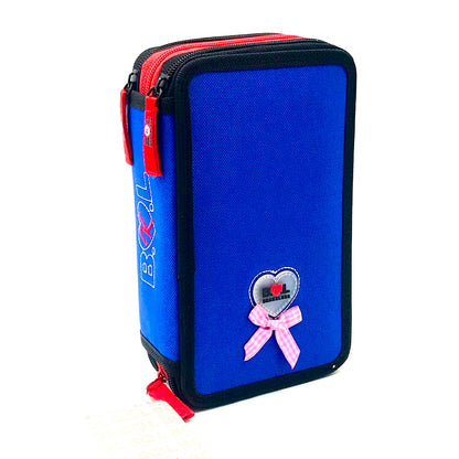 Ri-Plast Brakeless Zipper Pencil Case 3 Compartments  20x12x7 cm