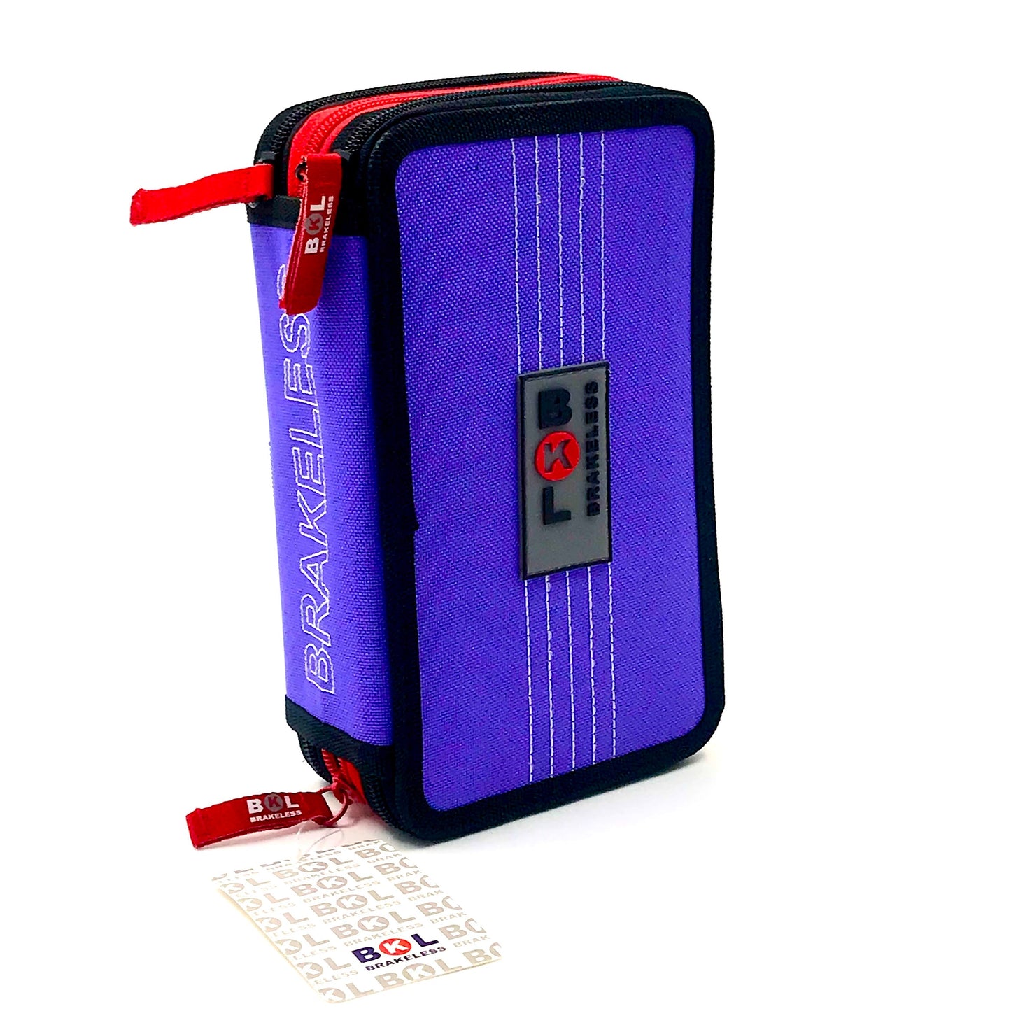 Ri-Plast Brakeless Zipper Pencil Case 3 Compartments  20x12x7 cm