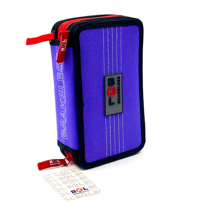 Ri-Plast Brakeless Zipper Pencil Case 3 Compartments  20x12x7 cm