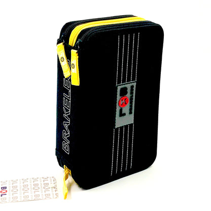 Ri-Plast Brakeless Zipper Pencil Case 3 Compartments  20x12x7 cm