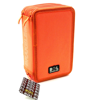 Ri-Plast Brakeless Zipper Pencil Case 3 Compartments  20x12x7 cm