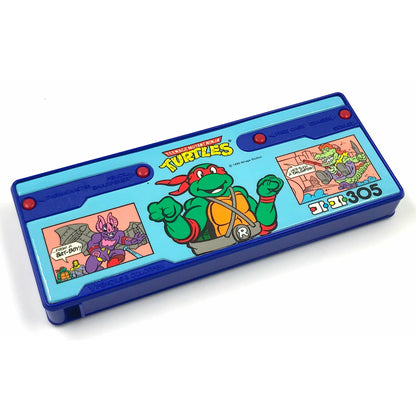 Melody Retro TMNT Push Button Pencil Case 24x9x3 cm  - 4 Multi-Function Buttons