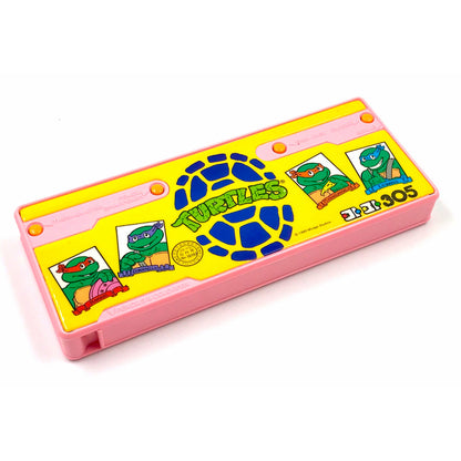 Melody Retro TMNT Push Button Pencil Case 24x9x3 cm  - 4 Multi-Function Buttons