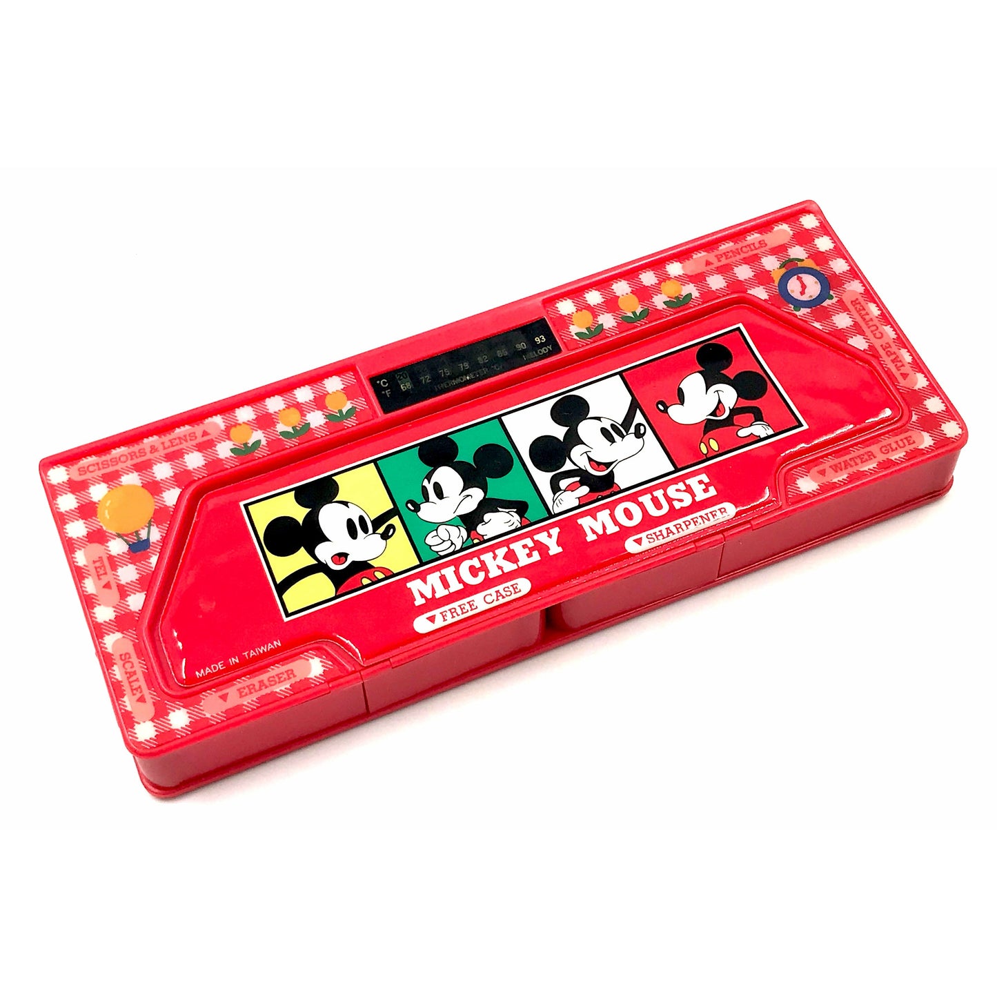 Melody Retro Mickey Mouse Multi-Compartment Pencil Case 24x9x3 cm
