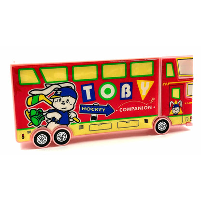 Melody Retro Toby Push Button Pencil Case Bus with Wheels 24x9x3 cm