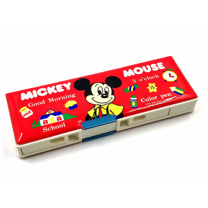 Melody Retro Mickey Mouse Classic Double Magnetic Pencil Case with Book Stand 23x8x3 cm