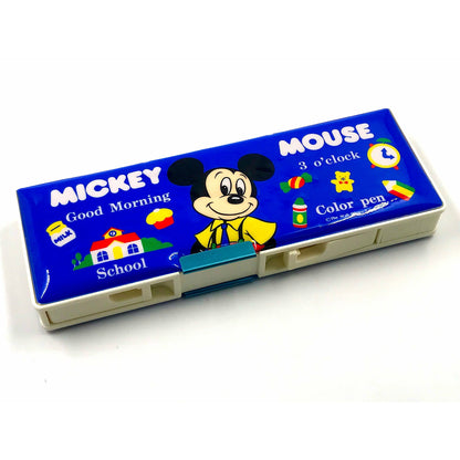 Melody Retro Mickey Mouse Classic Double Magnetic Pencil Case with Book Stand 23x8x3 cm