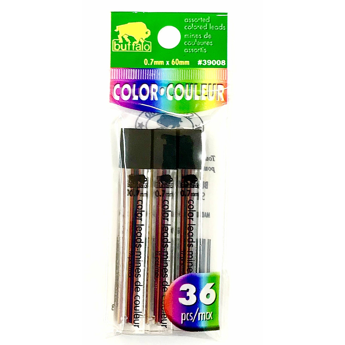 Buffalo Assorted Colour 0.7mm Leads - Pack of 36