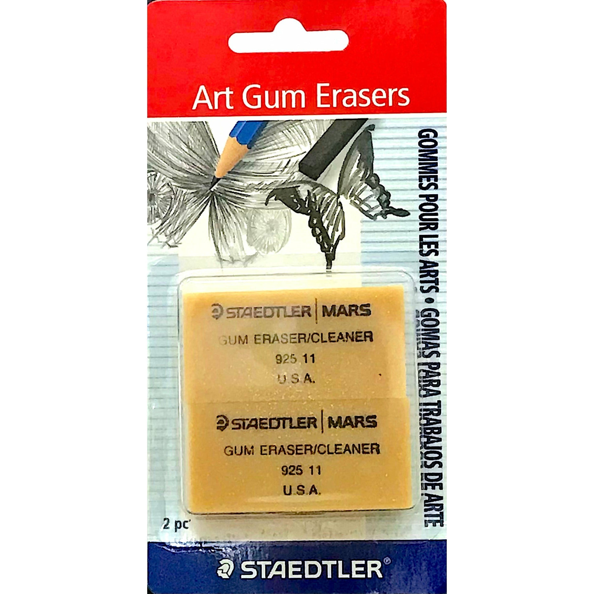 Staedtler Art Gum Erasers Pack of 2 Ammancart