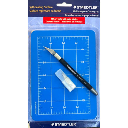 Staedtler Multi-Purpose Cutting Mat & Art Knife Set - A6