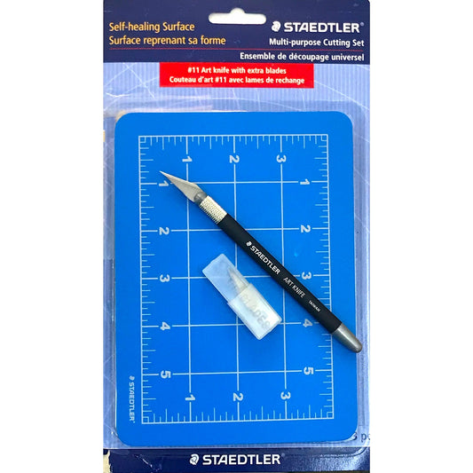 Staedtler Multi-Purpose Cutting Mat & Art Knife Set - A6