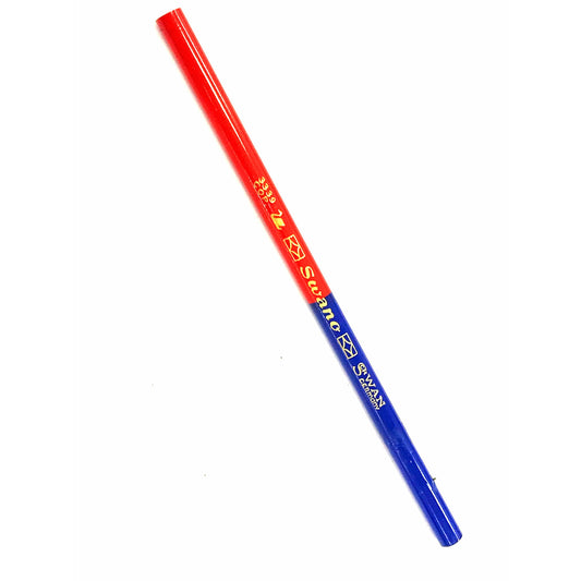 Vintage Schwan Stabilo Swano Dual Color Permanent Copia Pencil Marker - Red & Blue