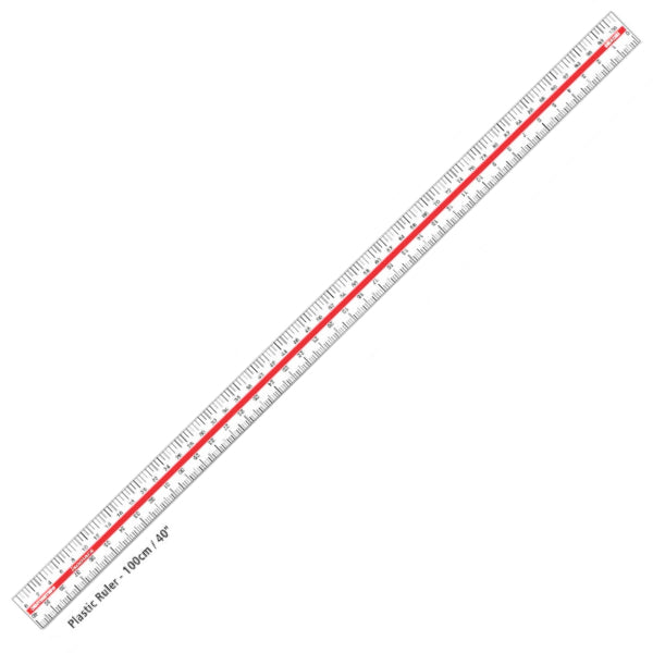 Isomars Meter Stick Plastic Ruler 100cm / 40"