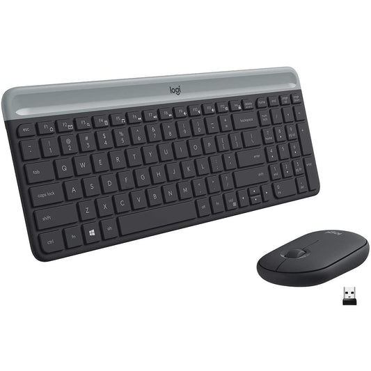 Logitech MK470 SLIM Wireless Keyboard and Mouse Combo Arabic / English Layout