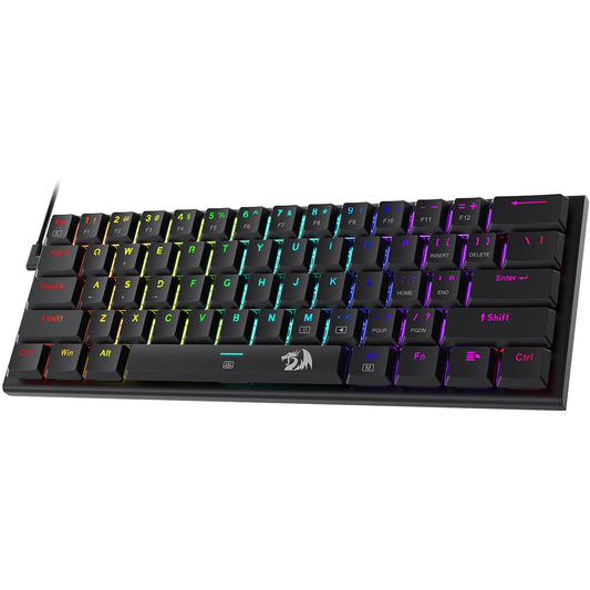 Redragon K614 Anivia 60% Ultra Thin Mechanical RGB Linear Red Switches w/ Double-Shot Keycaps