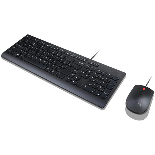Lenovo Essential Wired Combo - Keyboard & Mouse Set Arabic / English Layout