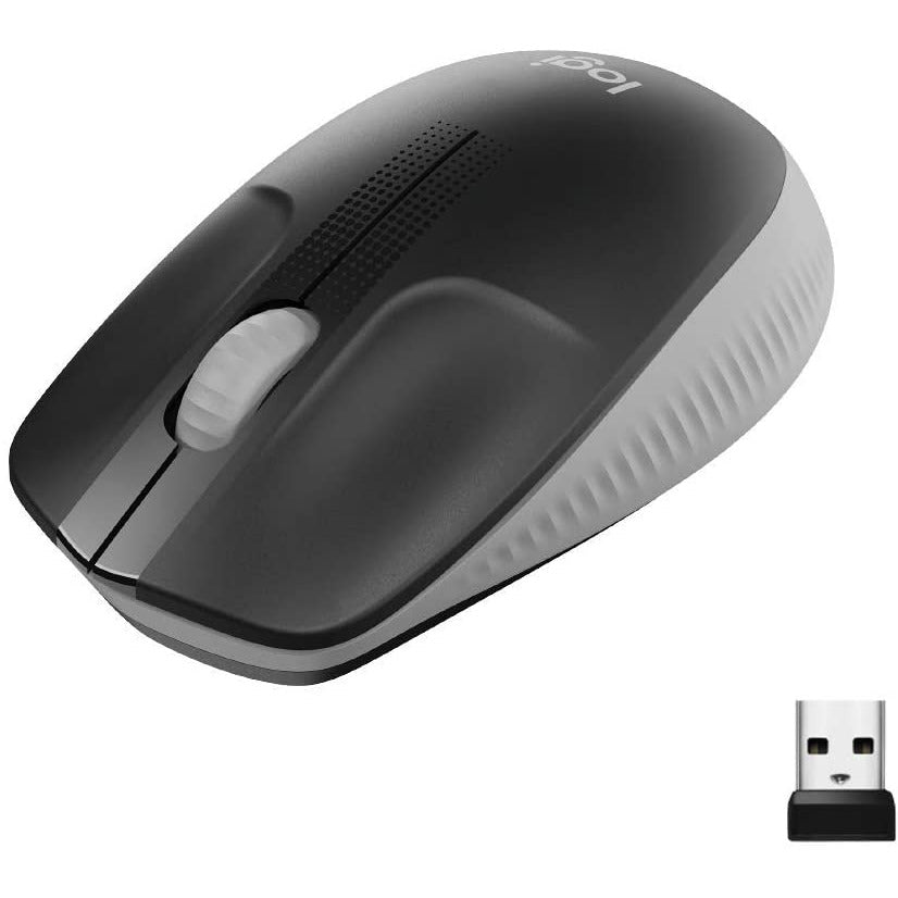 Logitech Wireless Mouse M190 Full Size Ambidextrous Curve Design