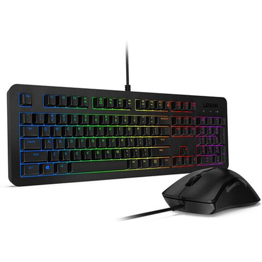 Lenovo Legion KM300 RGB Gaming Combo RGB Wired Keyboard & Mouse 8 Button Arabic & English Layout
