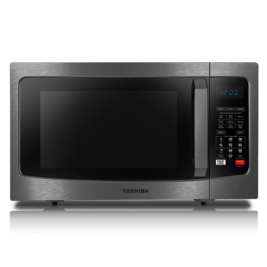 TOSHIBA Microwave with Grill 42 Liter 1000 Watt - Stainless Steel ML-EC42S(BS)