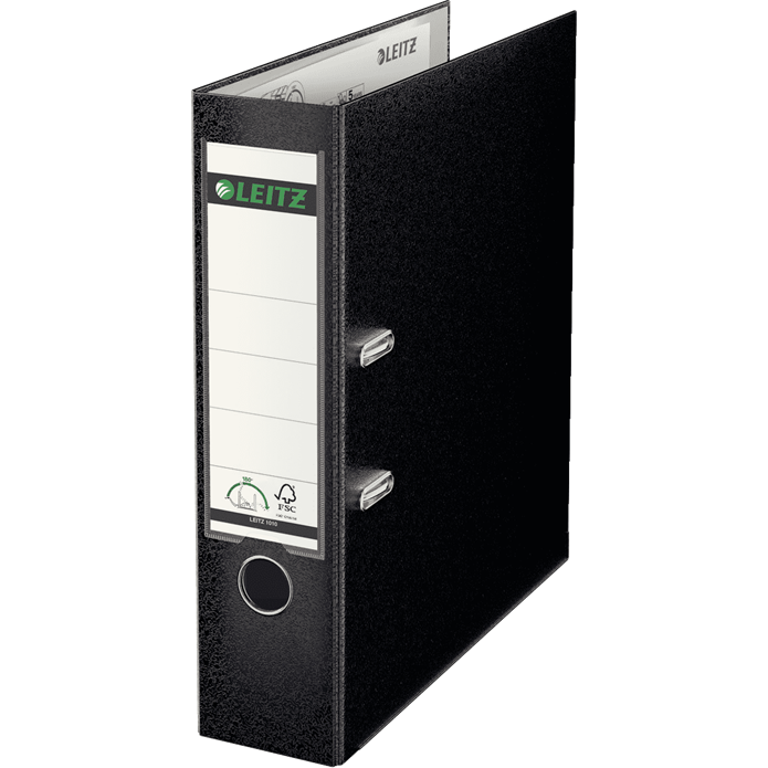 Leitz 180° LAF Box File Plastic Laminated 80mm Wide Spine - Foolscap Size