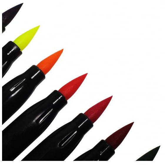 Mont Marte Coloring Brush Markers, 12pc