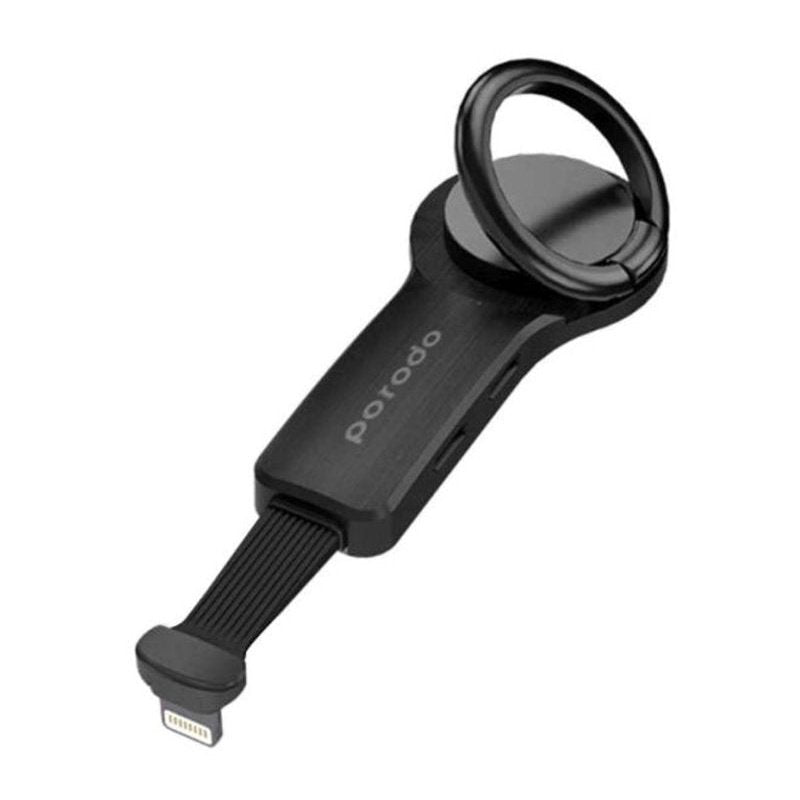 Porodo Type-C and 3.5mm Adapter (Charge & Audio) with Finger Grip 2A