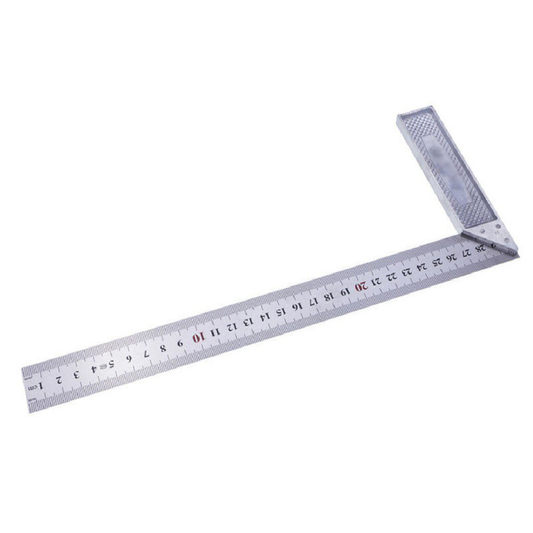 30CM STAINLESS STEEL RIGHT ANGLE MEASURING RULE