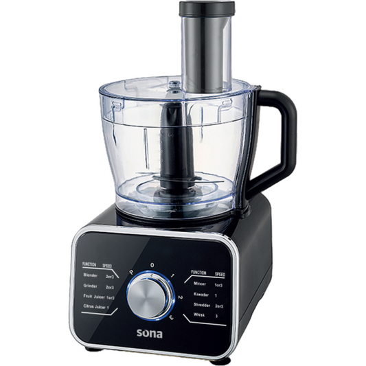 Sona Food Processor 1100 W 3.2 L With Grinder 3 Speed Control SFP-408