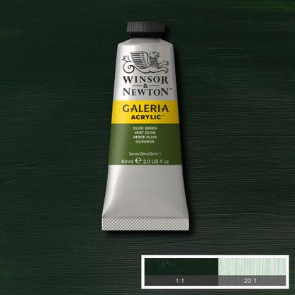 Winsor & Newton Acrylic Colors (60 ml) - Green Range