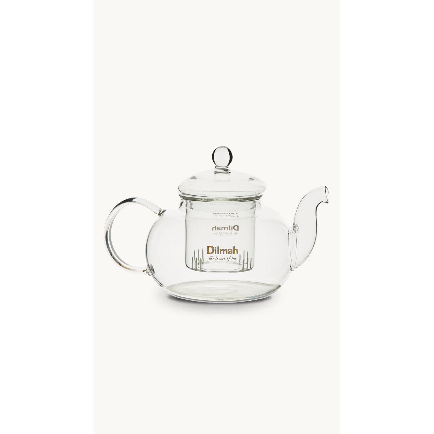 Dilmah Double Glass Tea Pot with Glass Strainer
