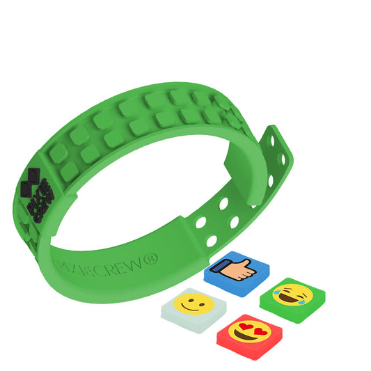 Emoji Green Friendship Wristband