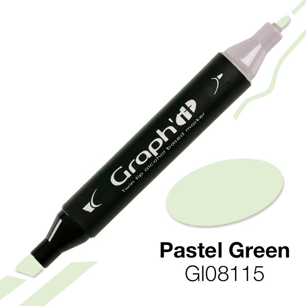 قلم ماركر برأس مزدوج من جراف إت - مجموعة اللون الأصفر / الأخضر