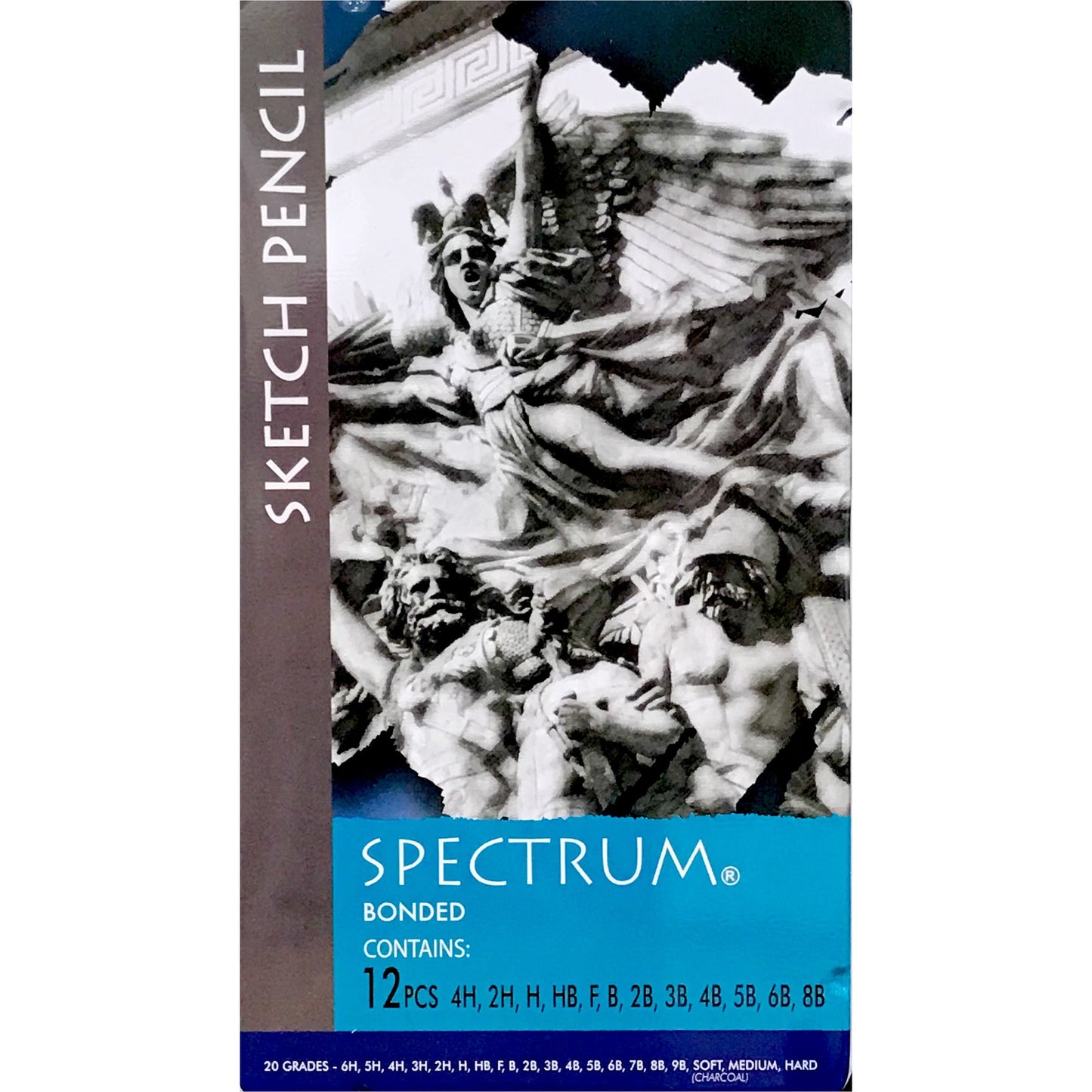 Spectrum Sketching Pencils 4H to 8B - Pack of 12