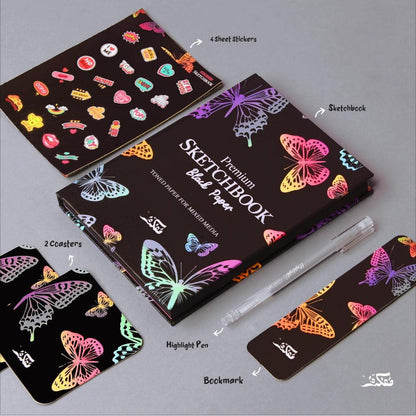 Sketchbook Black Paper Premium (Silver Edition)