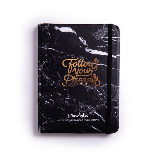 Marble Luxury Notebook Black