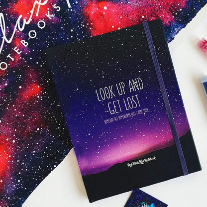 Galaxy Sketchbook Purple- Large Size