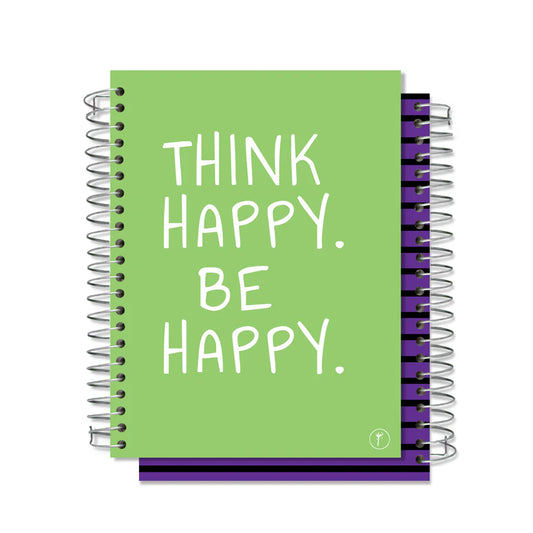 دفتر Think Happy- مقاس A5 (سلكي)