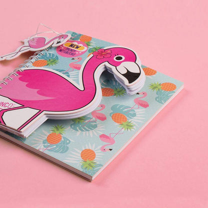 Trendy Wire Notebook Flamingo